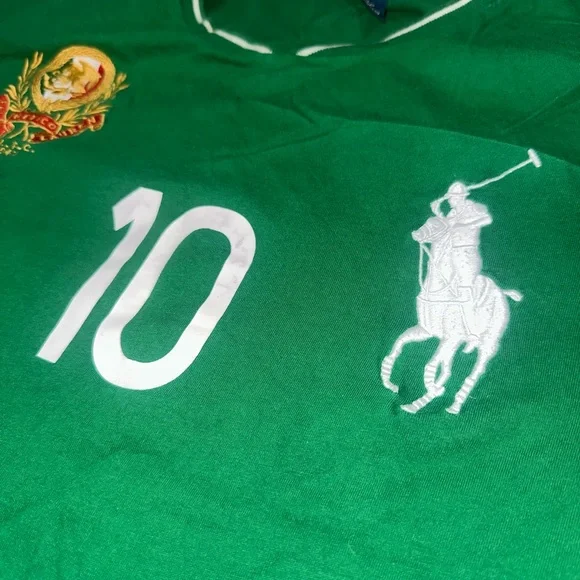Ralph Lauren Mexico shirt  with White Number and Pony L - Picture 4 of 6